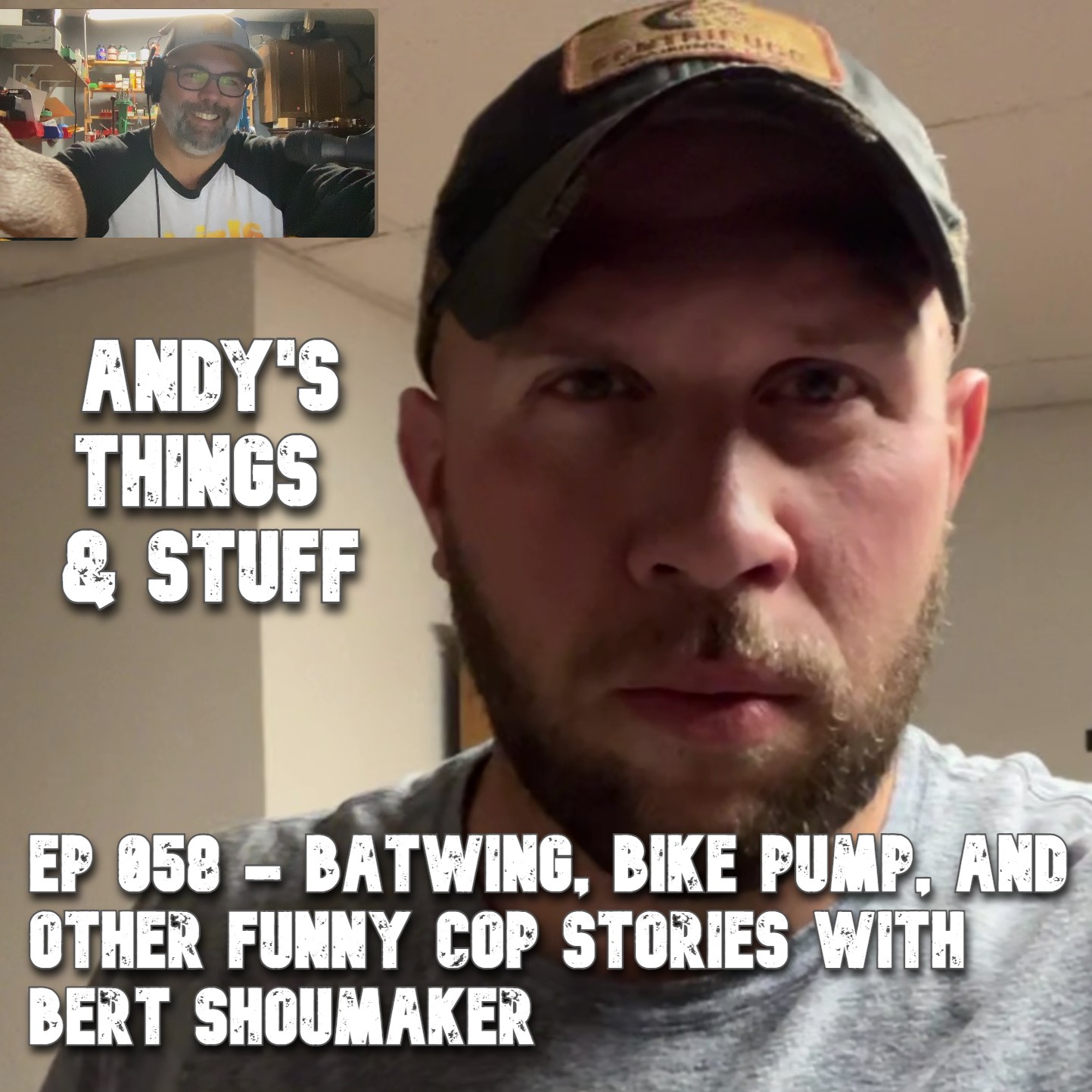 Ep 058 – Batwing, Bike Pump, and Other Funny Cop Stories with Bert Shoumaker